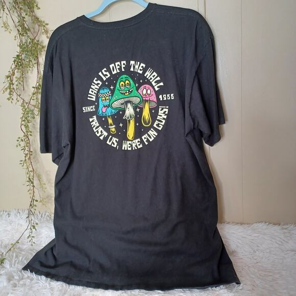 Vans Off the Wall Trust Us We're Fun Guys T Shirt Mens XL Mushroom Logo - Picture 1 of 6
